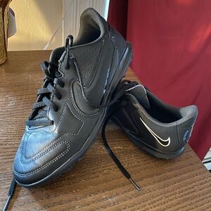 Nike youth size 5.5 Black and White Sneakers